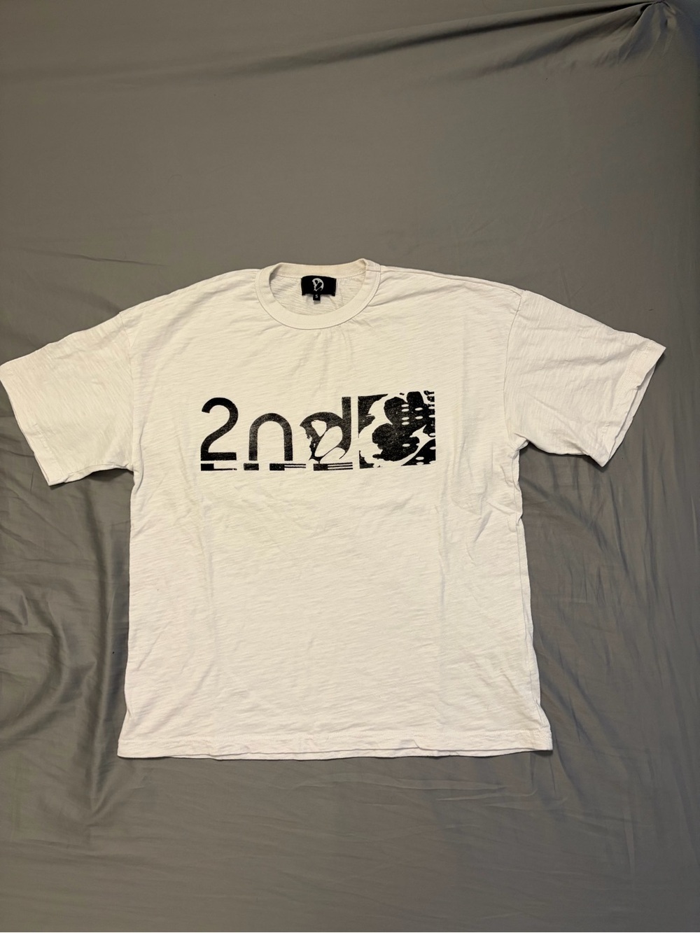 Cyvist Second Life Streetwear Grunge Men's White Graphic Crewneck T-Shirt